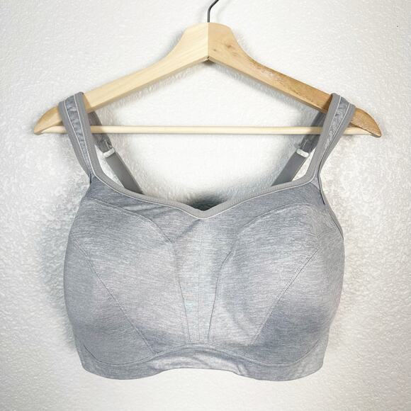 Panache Women’s Power 5021 Underwire High Impact Sports Bra Grey Size 38G - Picture 1 of 8